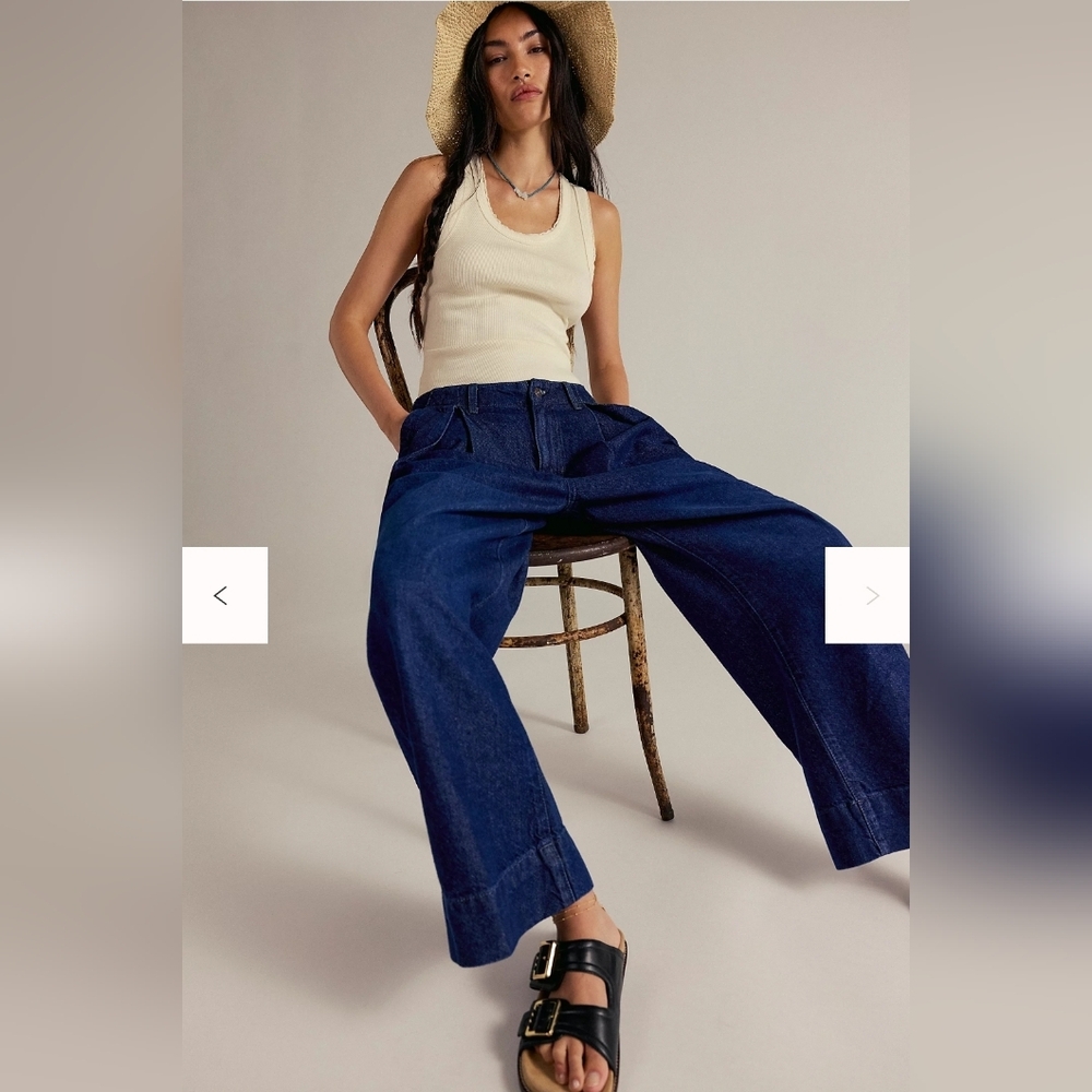 NWT Free People Crvy New Spin Trouser Jeans - Picture 5 of 5